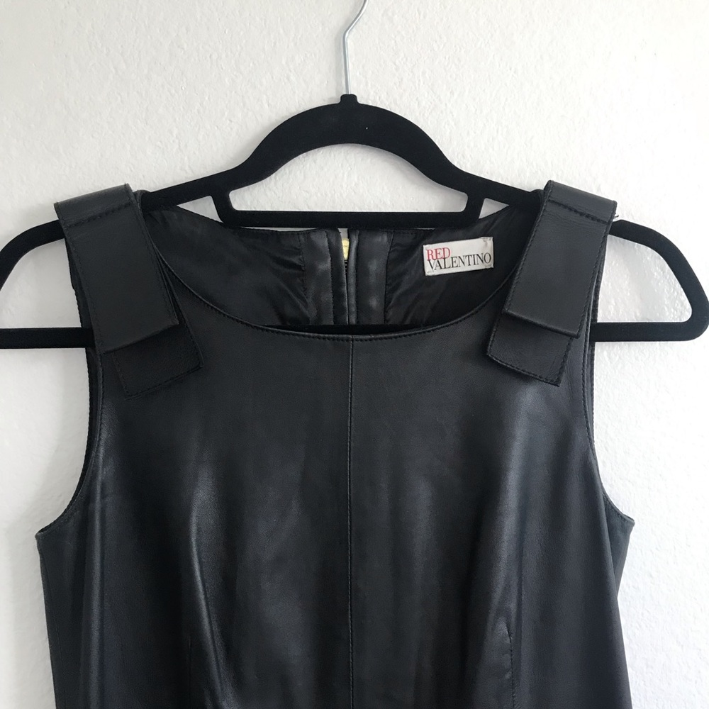 Red Valentino leather dress